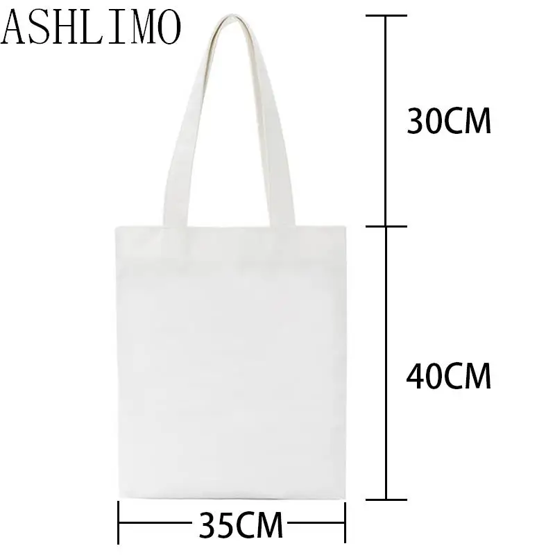 Women Bags Shopping Bag Japan Anime Jujutsu Kaisen Canvas Large Shopper Bag Reusable Tote Bag Aesthetics Handbags Shoulder Bag