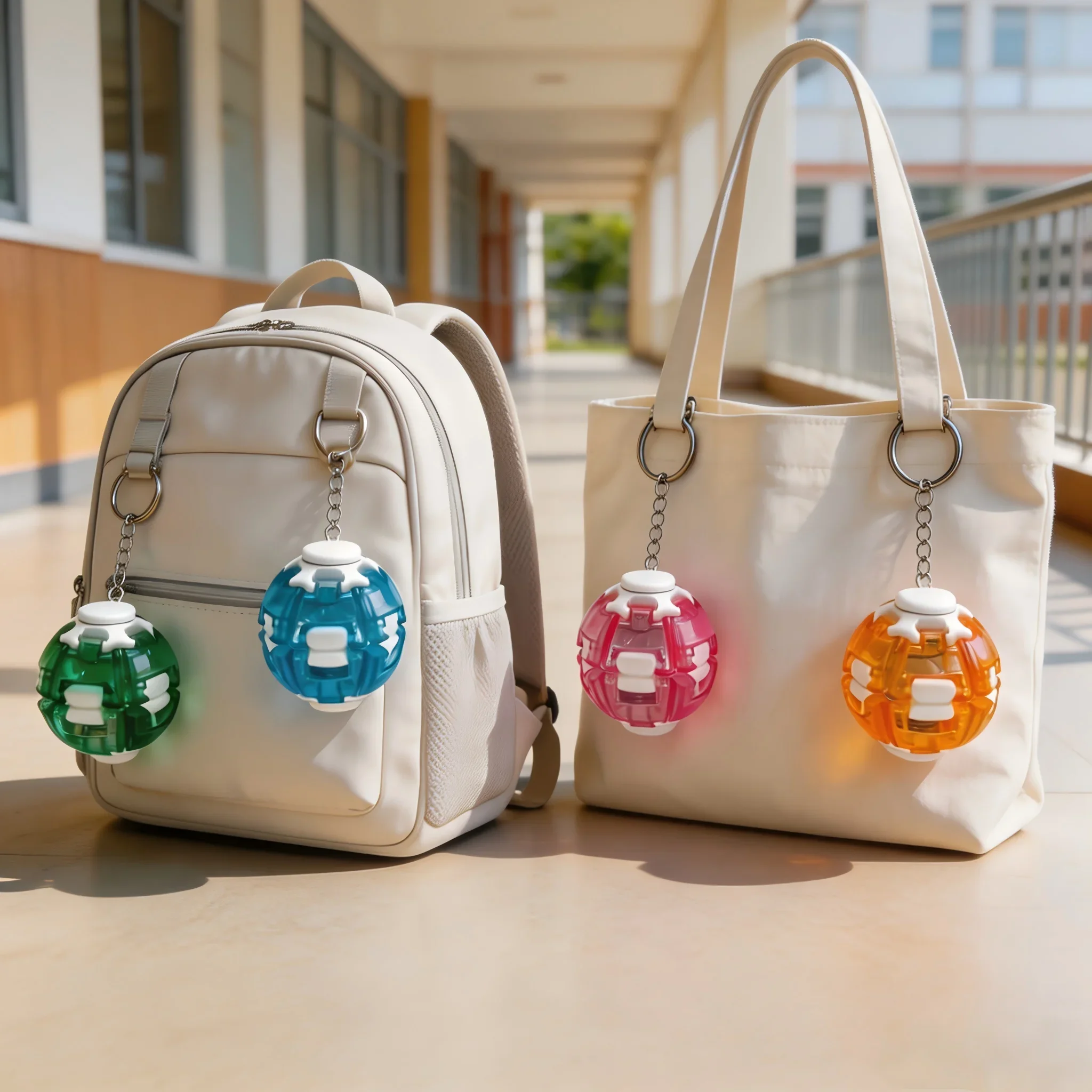 Press‑to‑Spin Fidget Ball Keychain 3D Gear Rotating Gyro Toy Stress Relief Sensory Hand Toy Portable Bag Pendant for Adults Gift