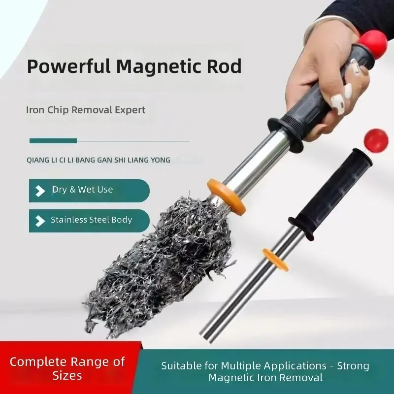 for Pull-out Strong Magnetic Iron Rod Remover Zizhi Iron Stone Magnet Iron Filings Cleaner Strong Magnetic Pickup Tool