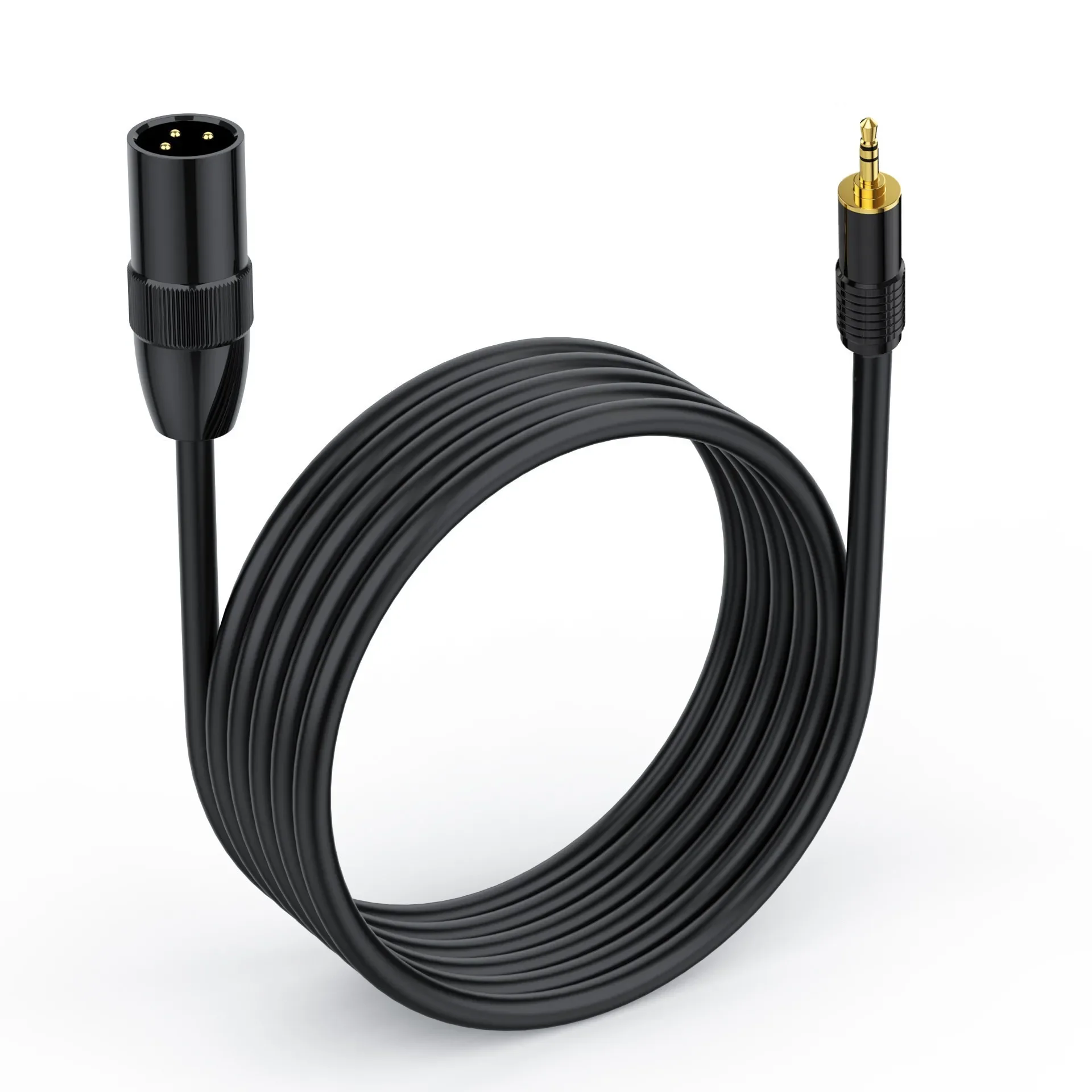 Cable de 3,5 mm a XLR de 10 pies, cable de micrófono macho/hembra de 3,5 mm a XLR macho/hembra, cable XLR a 3,5 mm compatible con tarjeta de audio 0,5 m 1,8 m 3 m