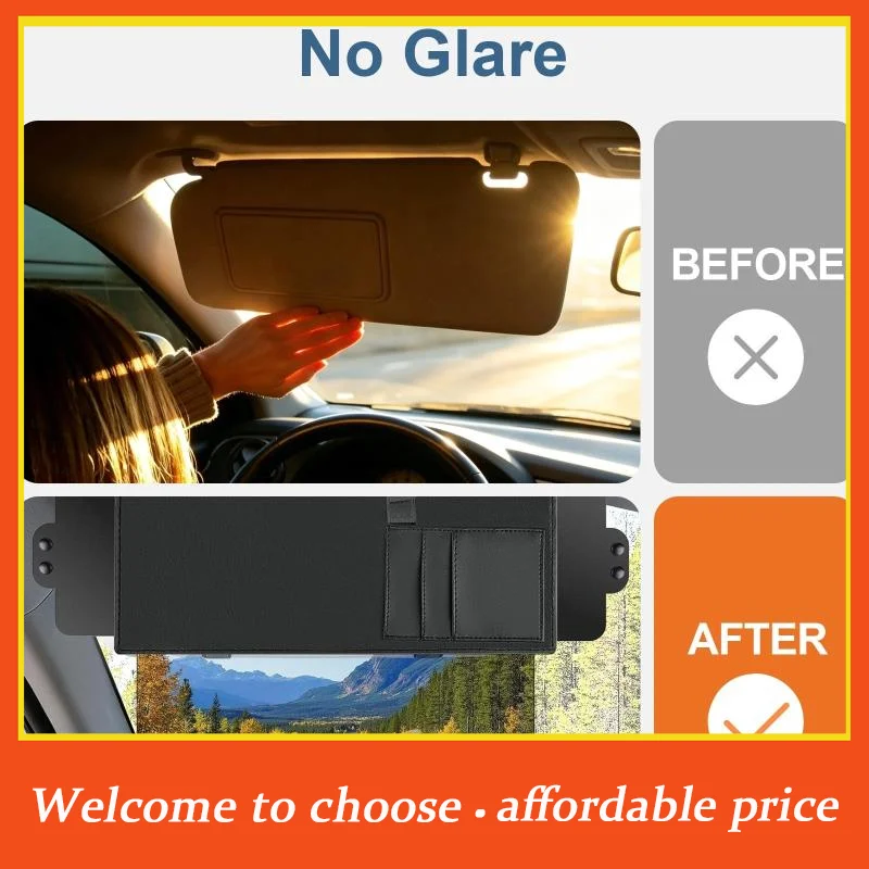 []Anti-Glare Universal Adjustable Extender Car Sun Shade Sun Visor Extender For Car For Light Driver Passenger Vehicles Truck