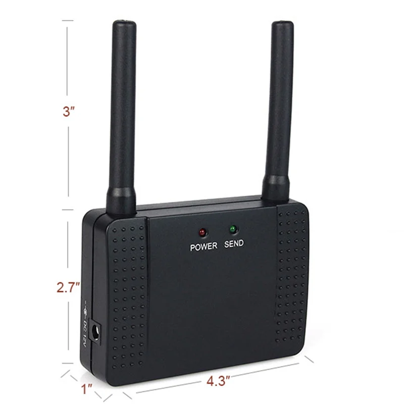 B03b-amplificador 500mw rf repetidor sem fio amplificador de sinal extensor de código de aprendizagem para botão de chamada t117 433mhz f4408a acessórios