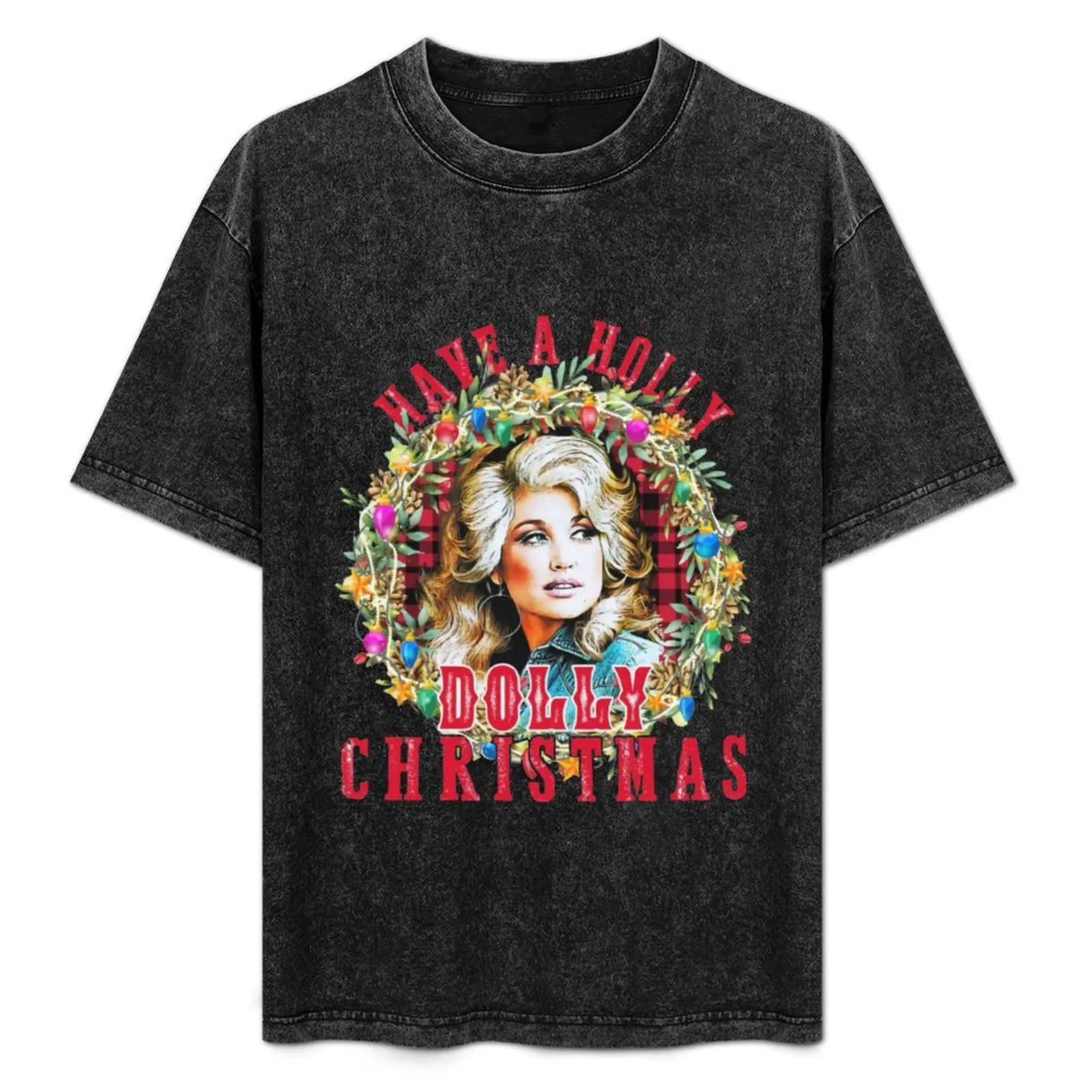 

Have A Holly Dólly Christmas, Holly Dólly, Dólly Párton T-Shirt Fashion Casual Short Sleeve Top