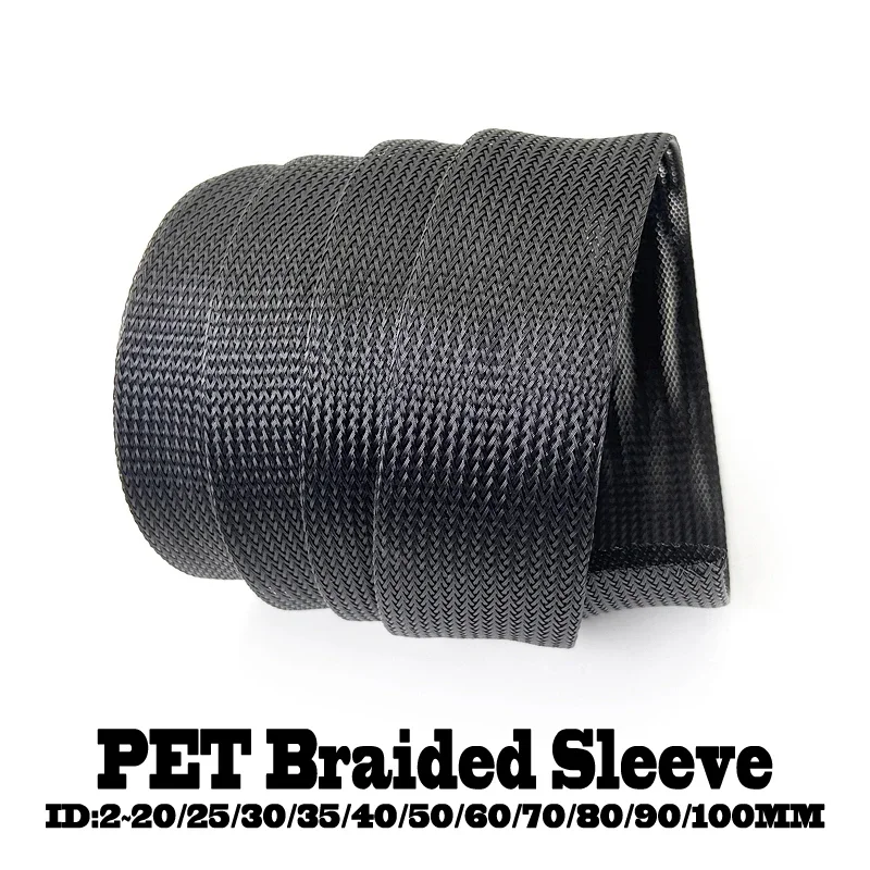 1/3/5M Self Closing Cable Protector Sleeve PET Braided Expandable Auto Line Management Flexible Loom Split Pipe Tube Protector