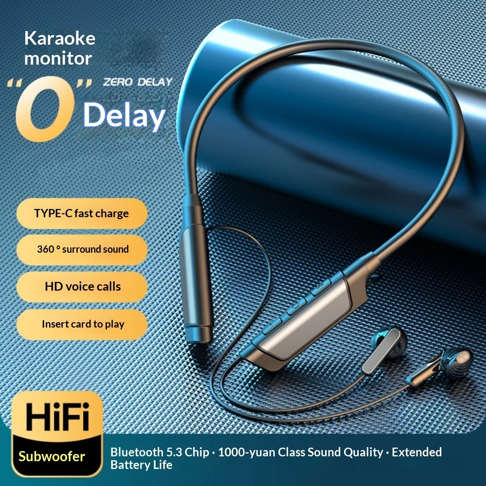 Fashionable Neck-hung Wireless Earphones 2025 New High Appearance Value Noise Cancellation Ultra-Long Battery Life Sports Runnin