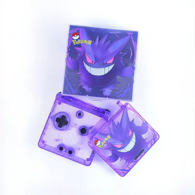 GBA SP Packaging and Shell Set Gengar Limited Edition Compatible with IPS Screen