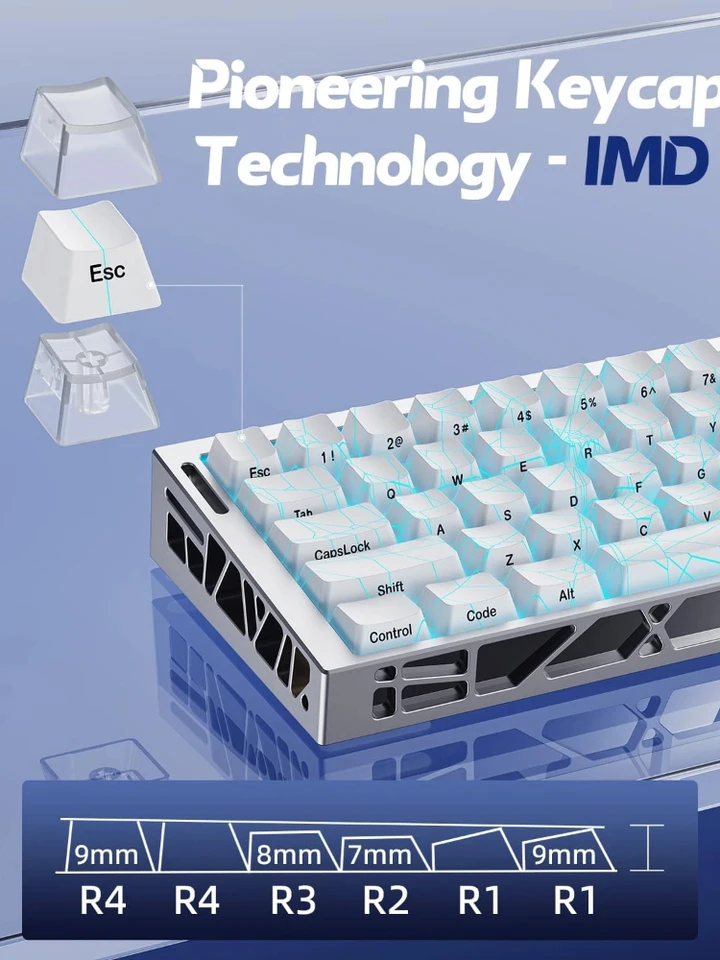 ZORNHER ZH68HE Magnetic Keyboard Wired CNC Aluminum Gaming