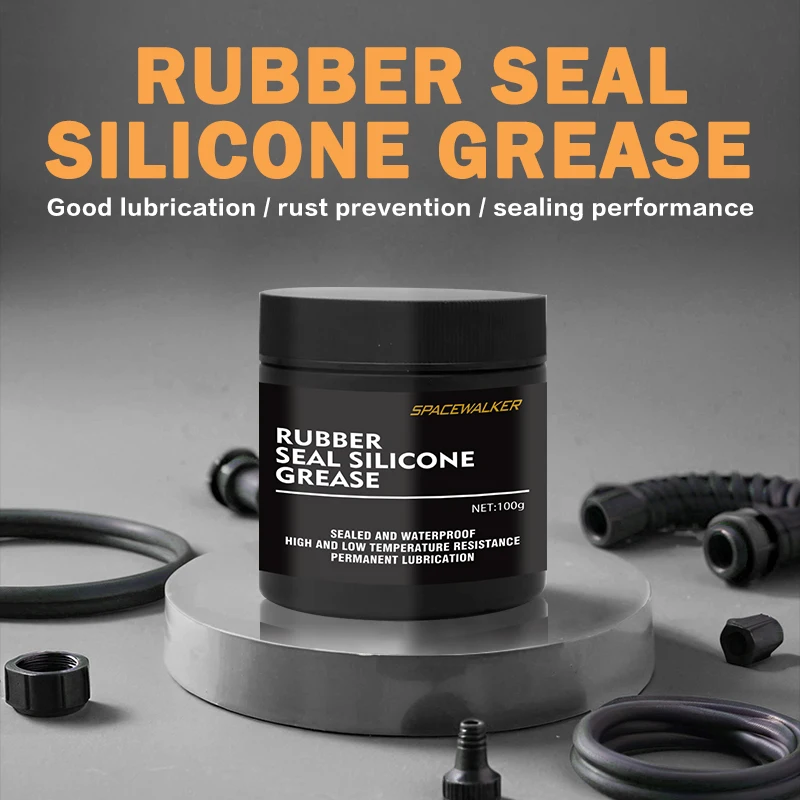 

Резиновая уплотнительная силиконовая смазка -50 г/100 г, уплотнительное резиновое кольцо, водонепроницаемая, герметичная, нержавеющая и смазочная.