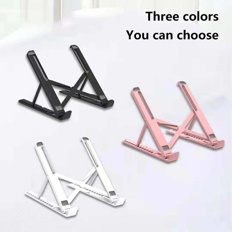 Foldable Desktop Laptop Holder With Phone Stander For Macbook For Lenovo Thinkpad For HP Dell Adjustable Notebook PC Riser