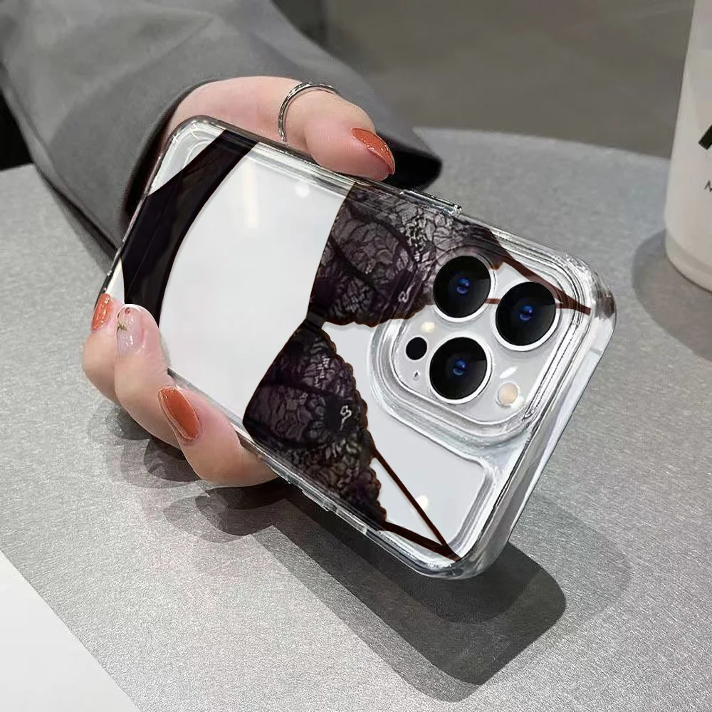Funda de teléfono transparente para iPhone 17 16 Pro Max 13 11 15 14 Plus 12 17 Air 16E 17Promax Funda de silicona suave a prueba de golpes