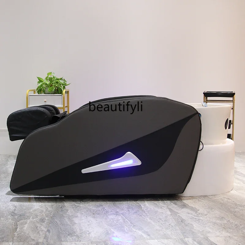 

SS03A Electric Smart Massage Shampoo Bed Ceramic Basin Water Circulation Fumigation Barber Shop Beauty Salon