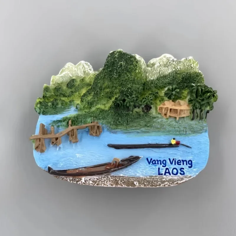 

Laos Fridge Magnets Vang Vieng Travelling Souvenirs Luang Prabang Fridge Stickers Home Decoration Wedding Gifts