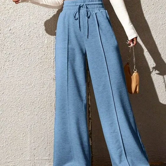 2025 New Sports Pants For Women In Autumn Straight Tube Loose Fitting Sanitary Pants Wide Leg Pants Outdoor Dance Casual Pant