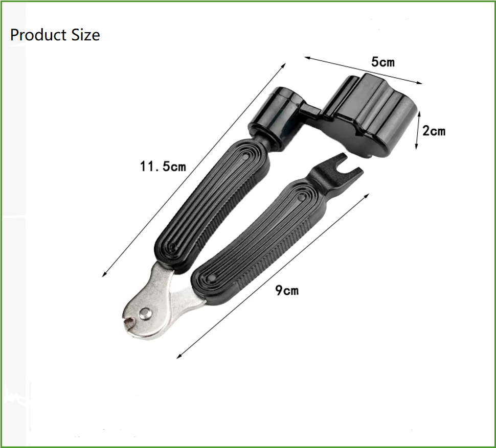 Guitar String Winder 3 IN 1String Peg Winder + String Cutter + Pin Puller Instrument Guitar Maintenance Tool Repair Tool