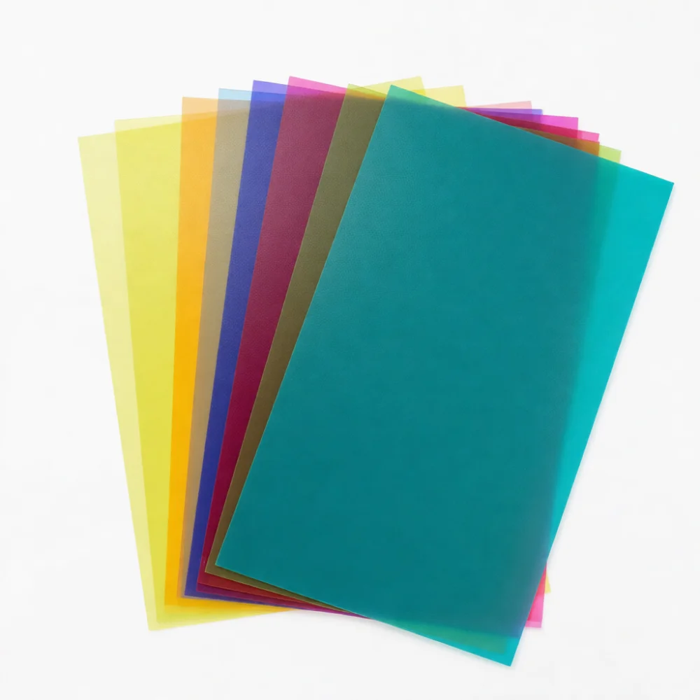 Frosted Translucent PP Plastic Sheet A4 Colorful PVC Art Sheet Diy Crafting Supplies Binding Cover Drawing Mat Protector