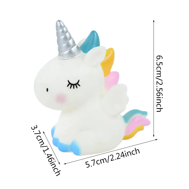 3D Rainbow Unicorn Cake Toppers Kids Girl Birthday Party DIY Decoration Baby Shower Wedding Favors Unicorn Theme Party Supplies