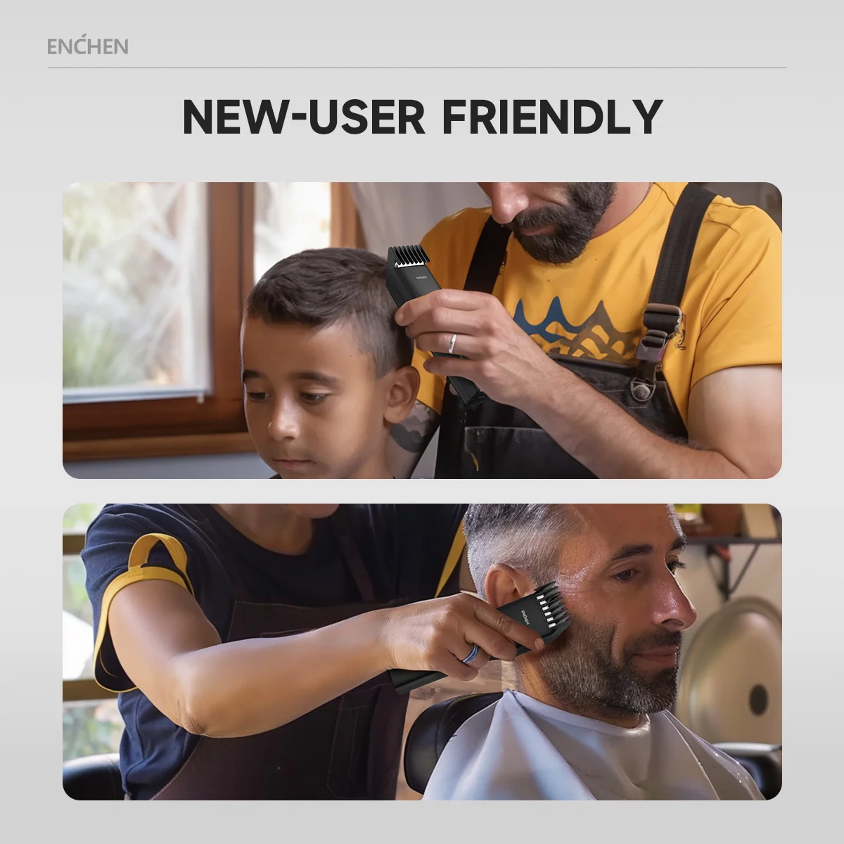 ENCHEN Boost Electric Hair Clipper Professional Cordless Fast Type-C Charging Ceramic Haircut Machine Hair Trimmer For Men Adult gallery 3