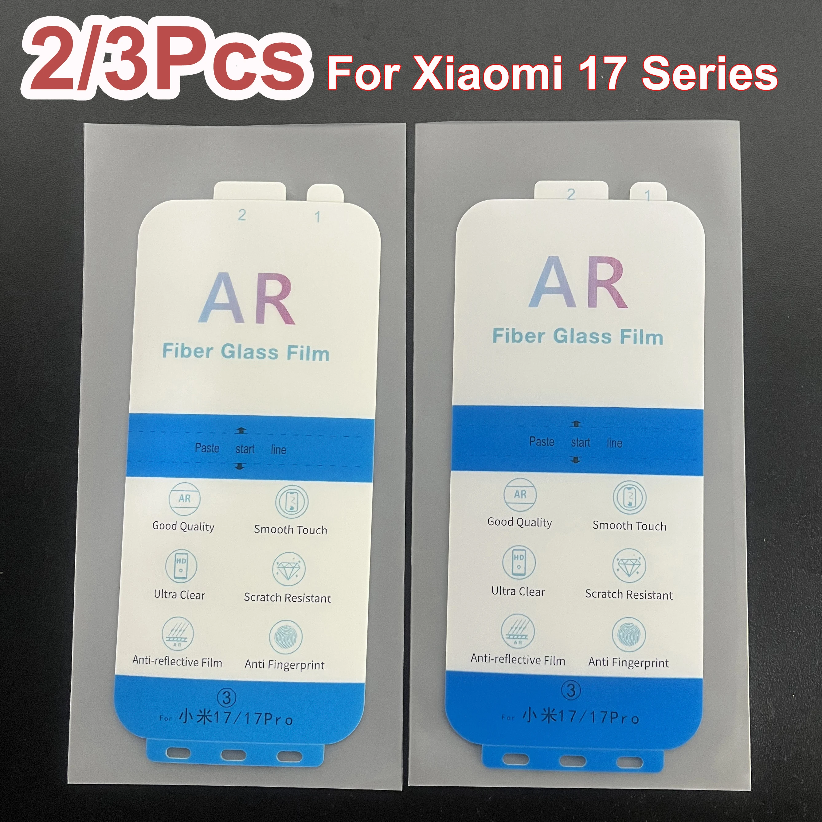 

2/3Pcs/Set HD Protective Film For Xiaomi 17 Pro Max Screen Protector AR Fiber Film Xiomi Xaomi Xiao Mi 17 Ultra 17Pro 17Ultra