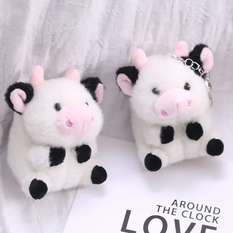 10CM Cow Stuffed Plush Doll Stuffed Animals Toys For Kids Baby Children Gifts Plush Pendant Keychain Boys Children Birthday Gift