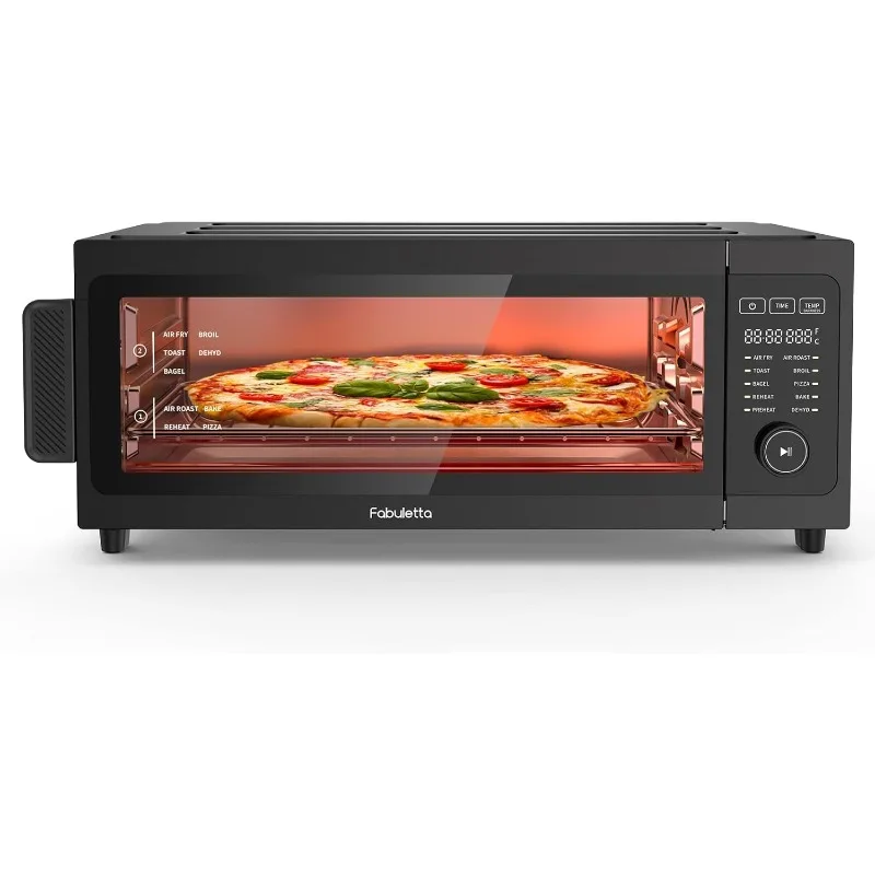 Air Fryer Toaster Oven Combo Countertop Convection Oven 1800W, Flip Up & Away Capability for Storage Space