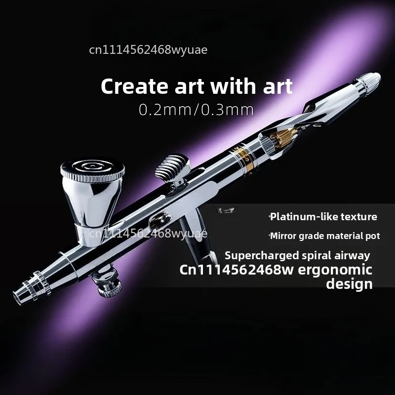 0.3mm 0.2mm Airbrush Mini Spray Gun Model Painting Tool Figure Custom Coloring