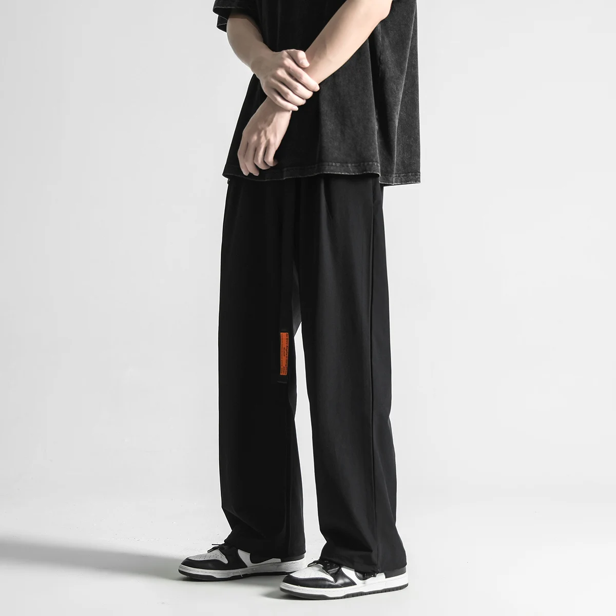 Pantaloni da tuta moda uomo pantaloni Casual Haren pantaloni da uomo elastici in vita pantaloni da Jogging Hip Hop da uomo nuovo Streetwear