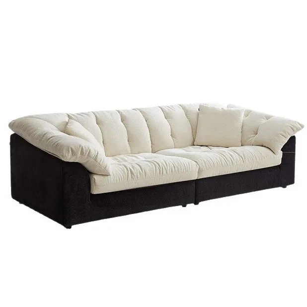 

&c Camellia Chenille Modern Minimalist Removable Washable Down Fabric Sofa Straight Design for Living Room