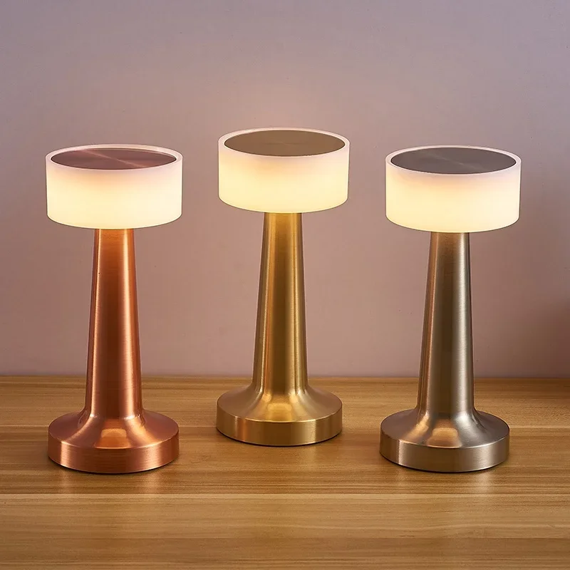 Stylish Dumbbell Shaped Desk Lamp for A Modern Bedroom with Ambient Lighting