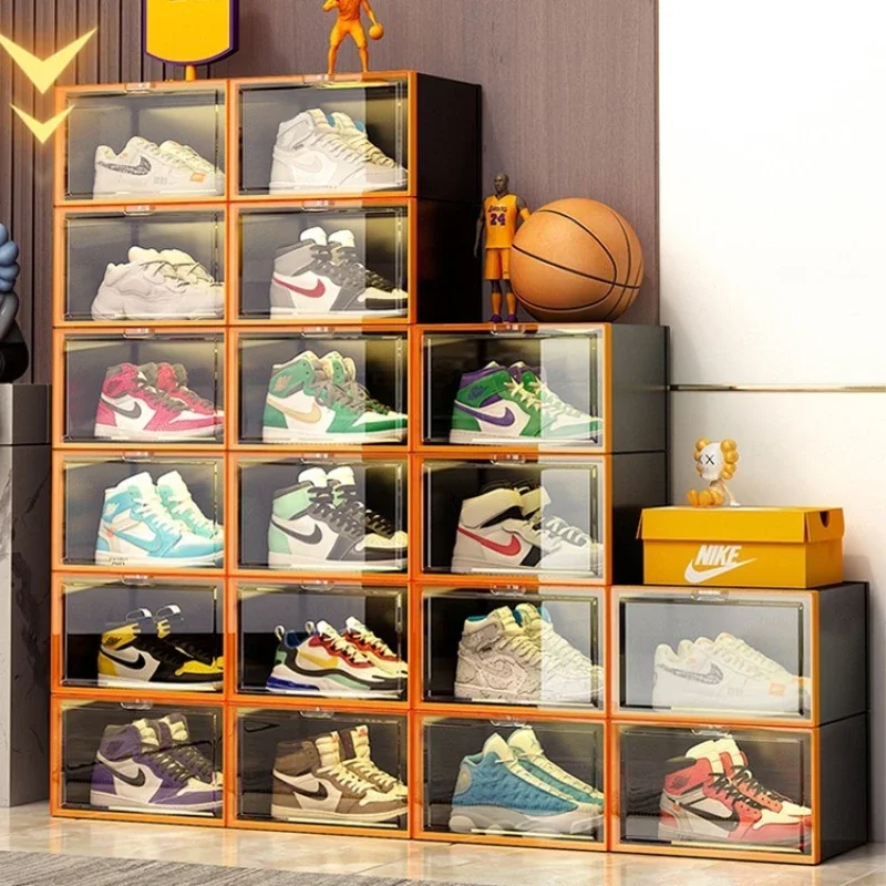 

Transparent plastic shoe box, shoe storage, sneakers, anti oxidation