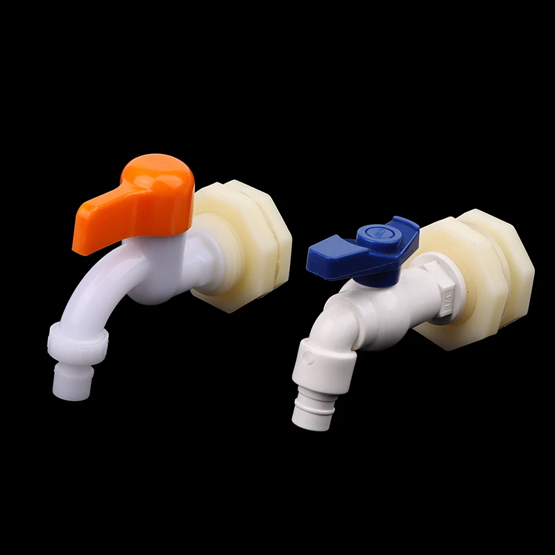 Valve d'Aquarium en Plastique, Accessoires de Jardin, Filetage Mâle, Précieux, Adaptateur de Robinet, Assemblage de Proximité, 1/2, 3/4 Pouces, 1 Pièce