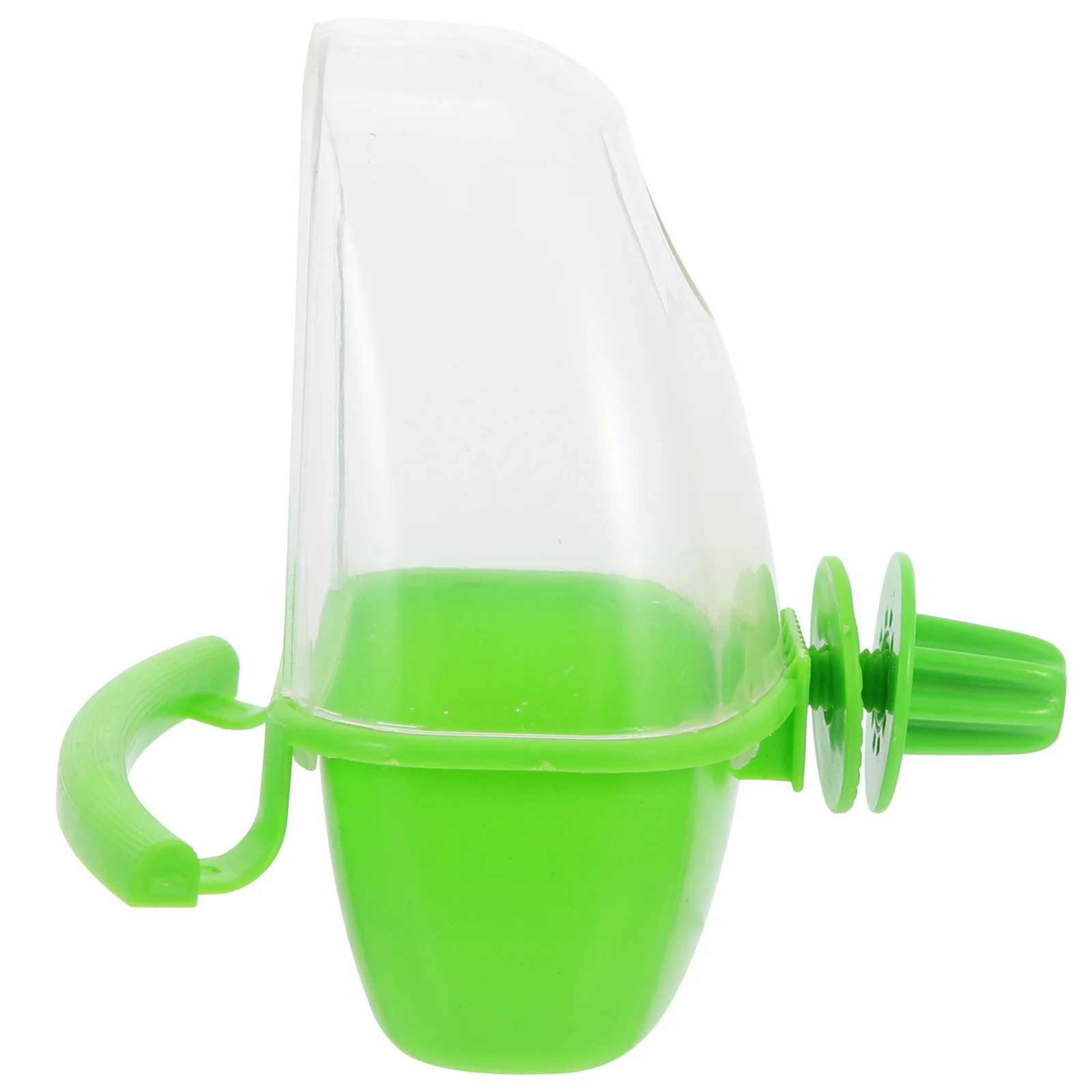 

-Proof Bird Feeder Transparent Plastic Bird Food Container Hanging Birdcage Feeder for Small Birds Parrots Pigeons