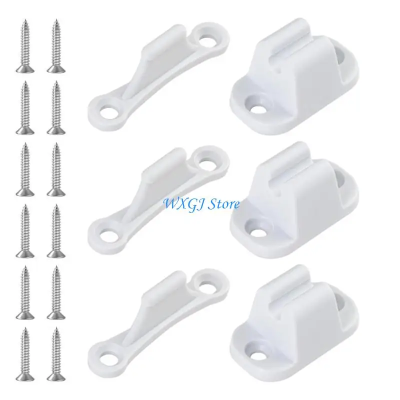 

37JE RVs Door Stoppers White Stabilizer Motorhome Boat Door Stoppers for Trailer