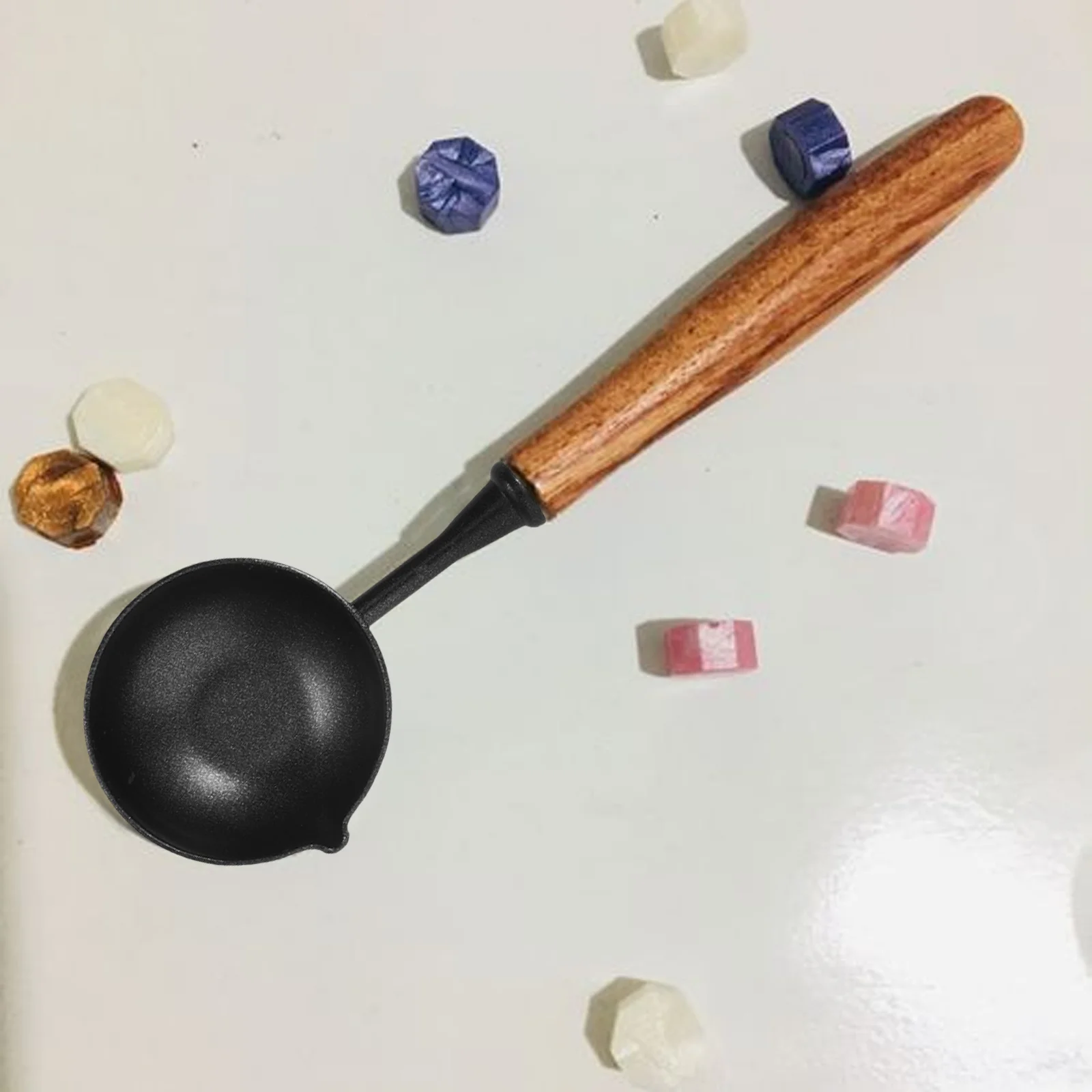 

6pcs Wax Seal Spoon Vintage Reusable Melting Tool For Envelopes Sealing Stamp Craft Diy Projects Wax Scoop Warmer