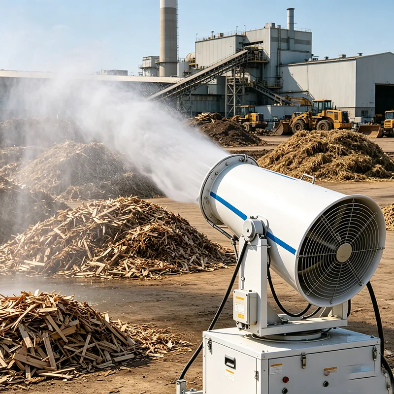 30M Adjustable Angle Fog Cannon Machine Industrial Dust Cannon for Small‑Scale Mining Projects