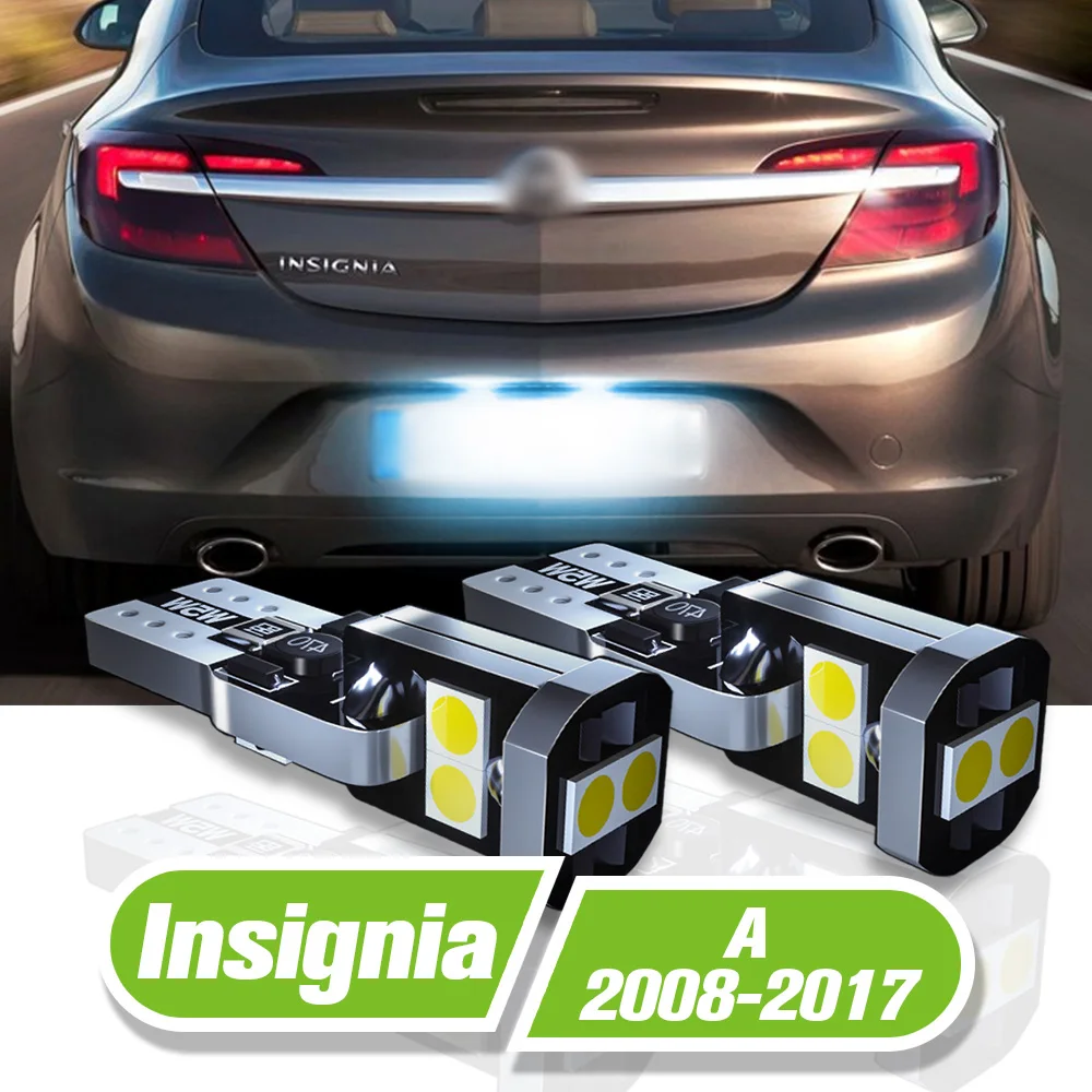 

For Opel Insignia A LED License Plate Light 2pcs 2008 2009 2010 2011 2012 2013 2014 2015 2016 2017 Accessories