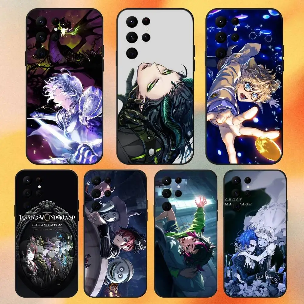 

T-TwistedS Wonderland Game Phone Case For Samsung S 25,24,23,22,30,21,10,9,Ultra,Plus,Lite,FE,4,5G Black Soft Case
