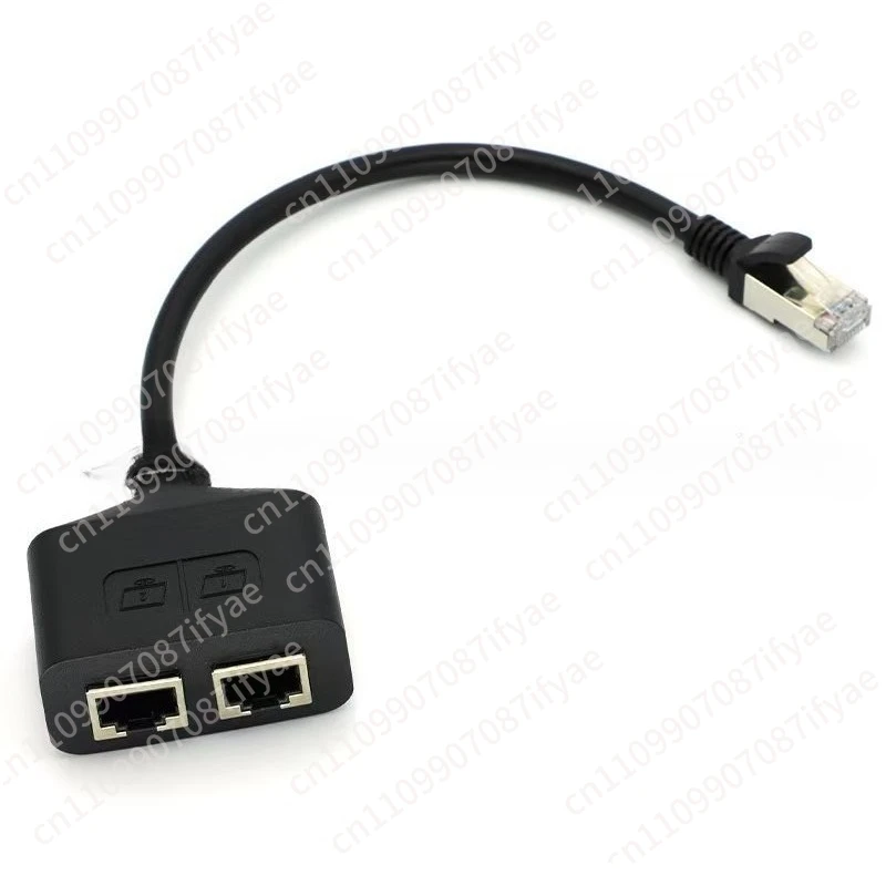 RJ45 male to 2 female six network cable rj45 one point two Ethernet LAN network adapter cable
