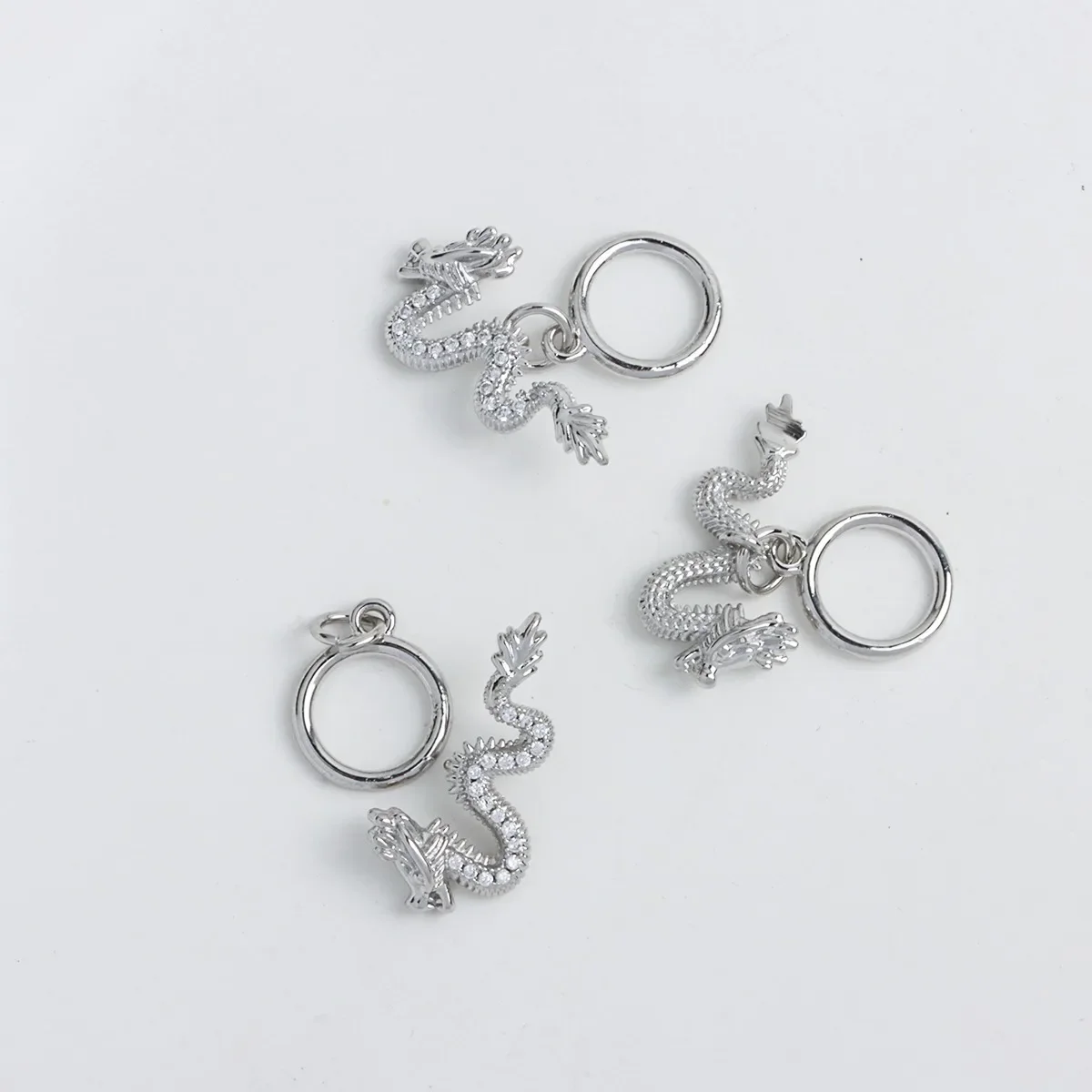 14K 진금 도금 지르코늄 용 모양 OT 버클 중국 스타일 출생년 버클 DIY 보석 액세서리 재료