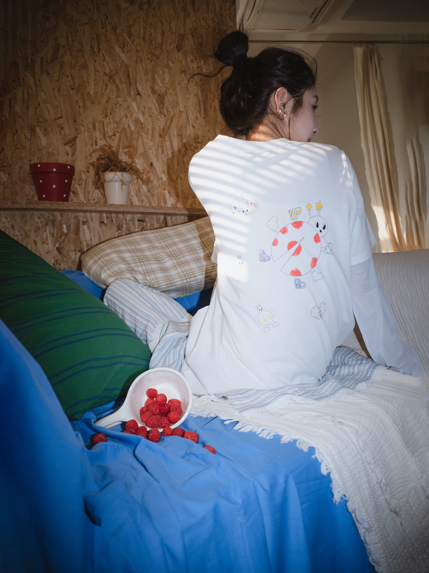 

Летняя белая футболка с круглым вырезом и коротким рукавом, женская, свободного кроя, с принтом, повседневная, хлопковая, на шнуровке, для прогулок по городу