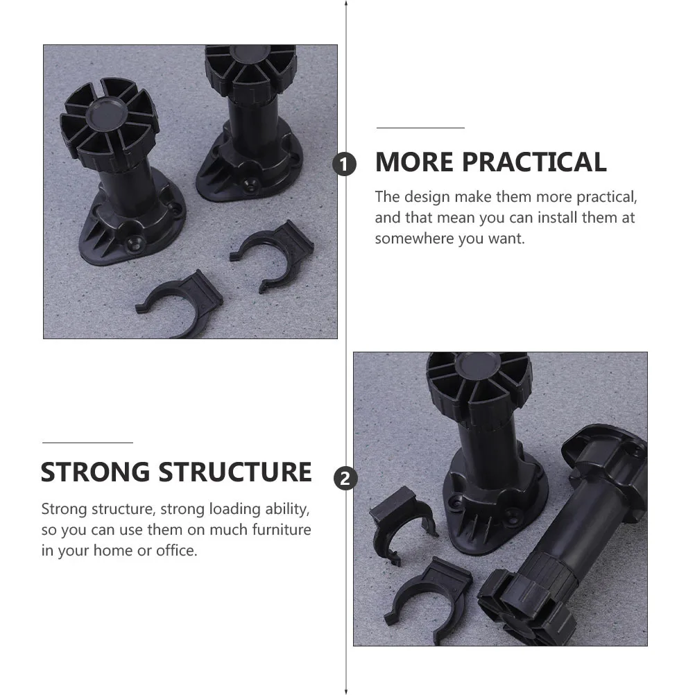 4 قطعة أرجل قطع الأثاث القابلة للتعديل أريكة تحمل قوية دعم الساقين لطاولة الأريكة كرسي تجديد مشروع الأثاث