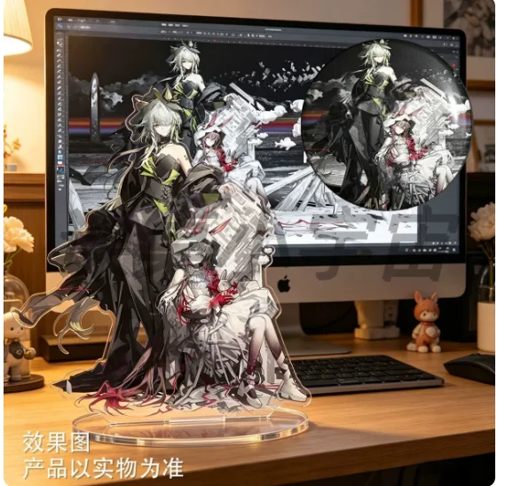 Japanese Anime Arknights Amiya Kal'tsit Acrylic Stand Figure Model Plate Cosplay Collection Desktop Decor XYZ
