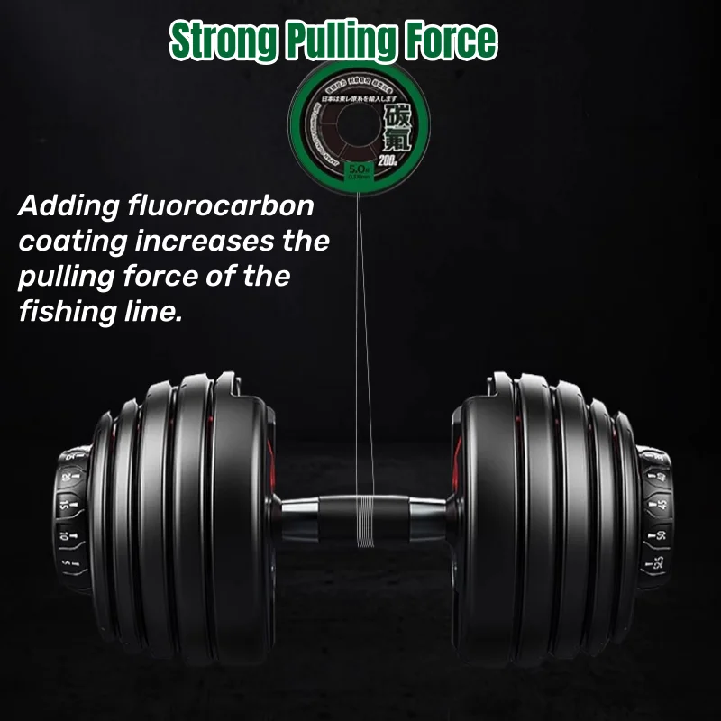 Japan TORAY Monofilament Nylon Fishing Line 200M Super Strong Fluorocarbon Coating Main Line Invisible Fast Sinking Carp Fishing image 5