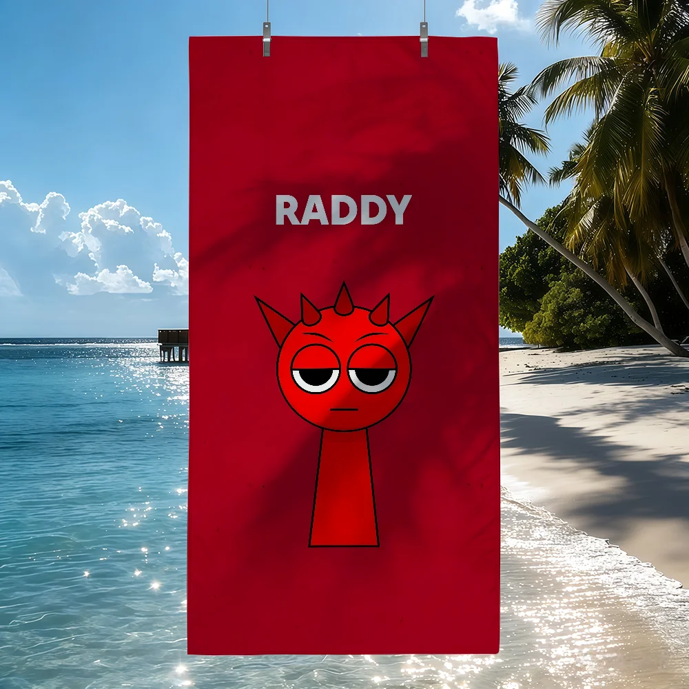 Cartoon S-SprunkiS Towel Soft Pool Gift For Travel Gym Shower Camping Quick Dry Sports Beach Towels