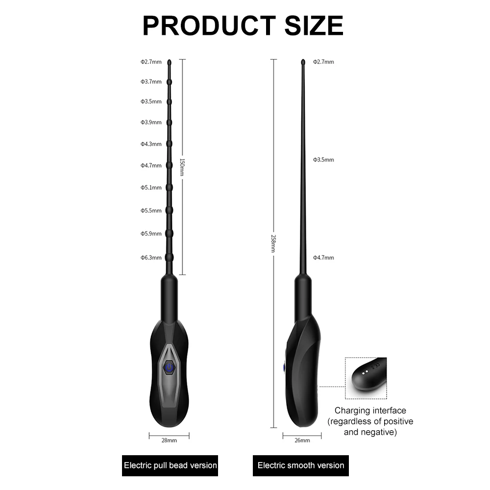 NEW 10 Speed Long Urethral Vibrator Catheter Penis Plug Sex Toys for Men Vibrating Urethra Sound Dilator Massager Dildo Vibrator