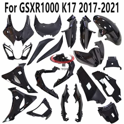 For GSXR1000 K17 2017-2018-2019-2020-2021 Bright black paint Fairing Components Bodywork Cowling Plastic parts panel behind