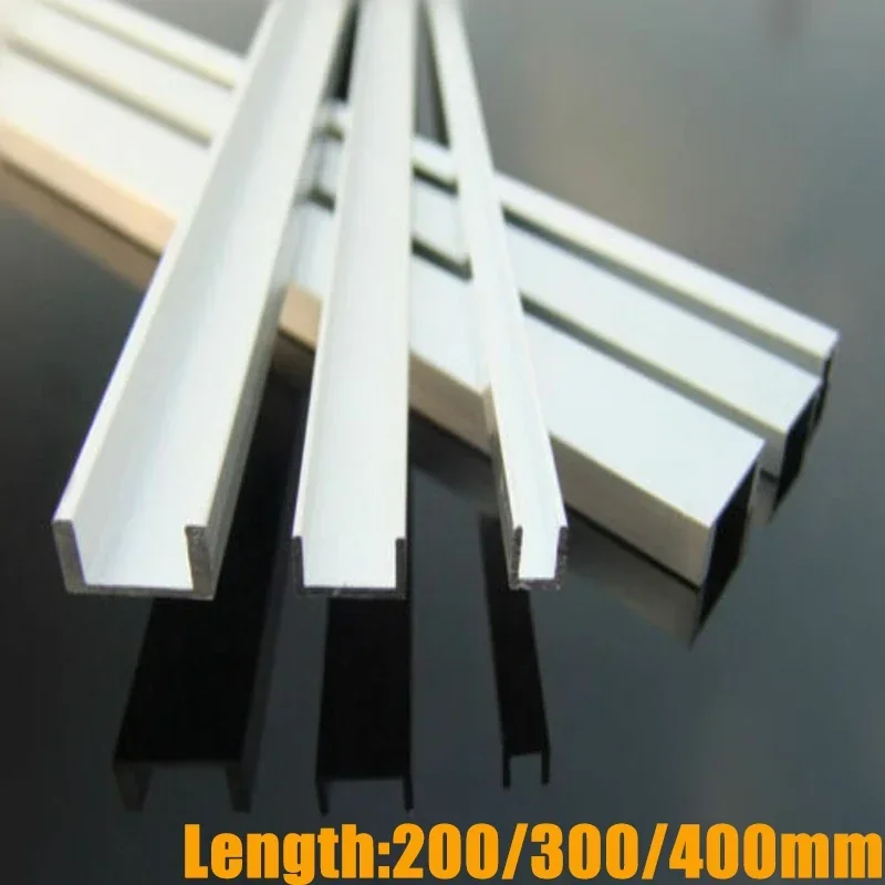 1 pz Lunghezza 100-400mm Alluminio U Profilo Canale FAI DA TE RC Modello di Auto Staffa Robot Per Le Installazione di Luce di Striscia LED