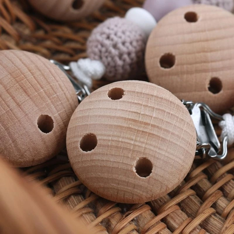 J15U الكروشيه حبة هوة كليب مكافحة خسر التمريض الحلمة سلسلة الطفل مضغ لعبة هدية #4