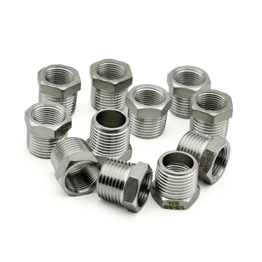 

Tonifying Heart Reducer Bushing 1/8 "1/4" 1/2 "3/4" 1 "1-1/4" 1-1/2"BSP Male/Female Thread SS304 Pipe Fittings For Water Gas Oil