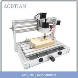 Grabador CNC 3018 Pro MAX, láser de gran potencia de 1000mw/20w, Control GRBL con husillo de 200W, fresadora PCB de 3 ejes