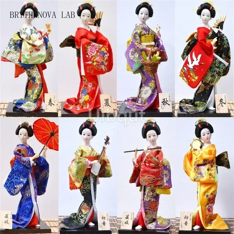 Geisha Japanese kimono doll puppet seafood sushi shop restaurant Tool Decorate Cute Toy Embellishment Ornaments Gift Crafts 1-28